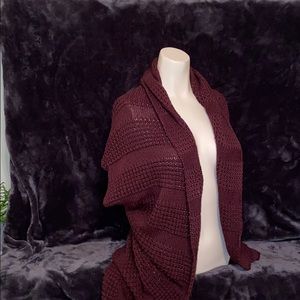 Plum Short Sleeve Sweater Coverall